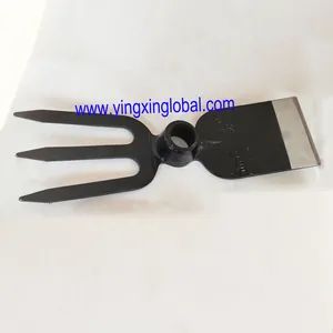 30020132 with Round Hole Eye Three Tines Cutting-Spade Type Vegetable Courtyard Forged Digging Garden Farming Pickaxes Fork-Hoes Rakes - Luan'nan Zhaoyi Farm Tools Factory - China