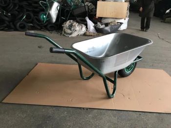 High Quality Galvanized Tray 90L Wheel Barrow (WB6414T) Color Green Trademark OEM Wheel Size OEM Model NO. 6414T Frame Color OEM - Qingdao Future Tool Co., Limited - China