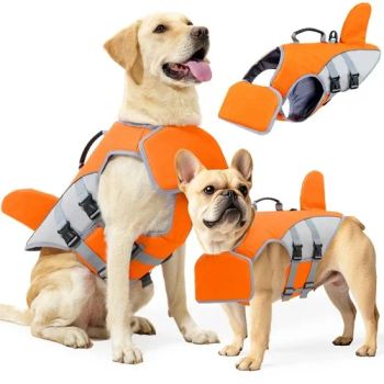 Dog Clothes Shark Fin Life Jacket Training Swimming Suit Detachable Float to Prevent Pets From Choking on Water - Shenzhen Anji Electronic Technology Co., Ltd. - China