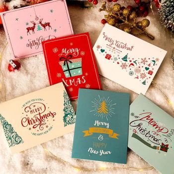 2025 Happy New Year Greeting Card Best Wishes 11.5X8.5cm Fashion Merry Christmas Cards for Gift Birthday Envelopes - Qingdao Horizon Co., Ltd. - China