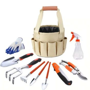 10PCS Garden Tool Set Garden Bag Kits Aluminum Hand Tool Kits with Tote Bag for Gardening Tools - Hefei Chenpai International Trade Co., Ltd. - China
