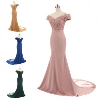 Mermaid Prom Party Gowns Lace Spandex Bridesmaid Dresses Z5085 - Suzhou Leader Apparel Co., Ltd. - China