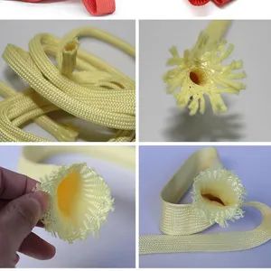 Weaving Kevlar Aramid Sock Used for Glass Tempering Furnace - Qinhuangdao Lingdong Conveyer Belt Co., Ltd. - China