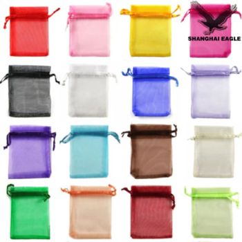 Custom Printed Small Drawstring Organza Bag Promotional Velvet Jewellery Packaging Bag Luxury Satin Gift Pouch Jewelry Bags - Shanghai Eagle Industry Co., Ltd. - China