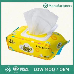 Brand Custom/OEM/ODM/Private Label Bamboo Biodegradable Flushable Alcohol/Non-Alcohol/Disinfecting/Antibacterial/General Cleaning Cleansing Wet Baby Wipes - Fujian Putian Licheng Paper Industry Co., Ltd. - China