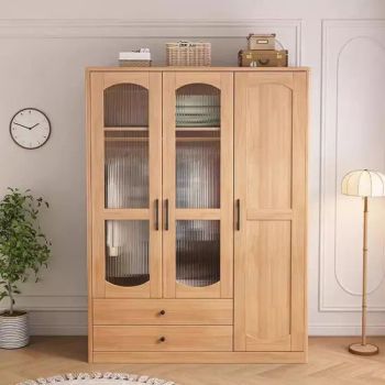 Wooden Wardrobes Bedroom 2 Door Cabinets Closet Bedroom Furnitures - Ma'anshan Hanlinyuan Wood Sales Co., Ltd. - China