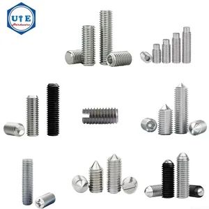 Stainless Steel 304/316 Hex Socket Set Screws Allen Grub Screws with Flat, Cup, Dog, Cone Point and Slotted or Phillips Drives and with Ball Point Also - Zhejiang Unit Hardware Products Co.,Ltd - China