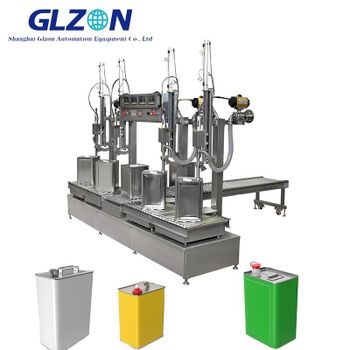 Jerry Can Filling Machine Liquid Jerry Can Filler Automatic Jerry Can Filling Line Chemical Filling Machine Acid Filling Machine - Glzon - China