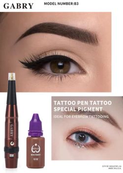 Gabry Semi-Permanent Makeup Kit Microblading Eyebrow Eyeliner Lips Tattoo Machine Kit - Qianlingke International Trade Development (Guangzhou) Co., Ltd. - China