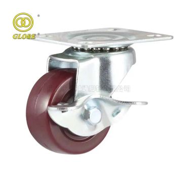 Globe Manufacturer Caster Wheels Red Industrial Castor for Logistics Handling Trolley Showcase - Foshan Globe Caster Co., Ltd - China