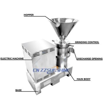 High Quality Stainless Steel Peanut Butter Food Colloid Processing Mill Industrial Nut Butter Grinder Colloid Mill Sesame Pasta Milling Making Machine - Zhengzhou Sunshine Machinery Equipment Co., Ltd. - China