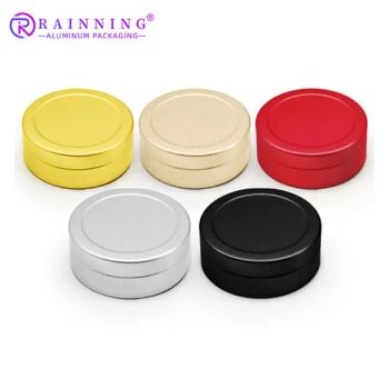 Factory Supply Lip Balm Ointment Cosmetic Packaging Round Small Tin Aluminum Jar 25 Ml with Slip Lid - Foshan Rainning Packaging Co., Ltd. - China
