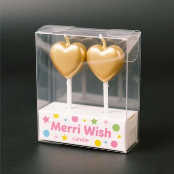 Huaming Cheap Price Customized Decoration Huaming Christmas Paraffin Wax Gift Candle Heart Shaped Birthday Candles - Hebei Huaming Laye Limited Company - China