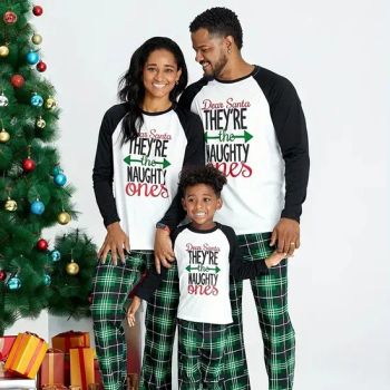 Customizable Christmas Family Nightgown Comfortable Cotton Fabric Thermal Nightwear Sleepwear Pyjamas Printed Matching Pajama Set - Chengdu Pandaer International Trade Co., Ltd. - China