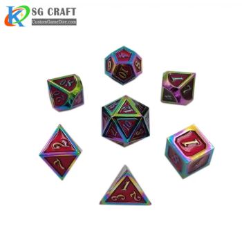Factory Price Daily Special Price Best Quality New Arrive Hot Sales Dnd Dice Rainbow Dice Polyhedral Dice Set Adult Dice Games - KN Gift Limited - China