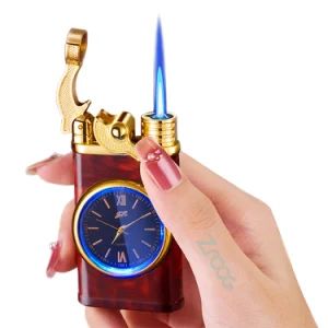 Creative Dial Rocker Arm Inflatable Lighter, Lighter with Electric Watch Windproof Portable Candle Lighter for Grills BBQ Fireplaces Camping - Shenzhen Lovisle Technology Co., Ltd. - China