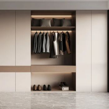 Guangzhou Furniture Customized Modern Storage Cabinet Wardrobe with LED Lights Design - Foshan Chuanyi Building Materials Co., Ltd. - China