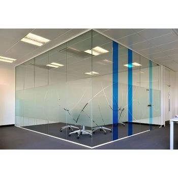 16mm Office Glass Partition Material Glass Thickness 16mm Color Transparent Appearance Modern Design Type Standard Usage/Application - Anaya Alu Decor - India