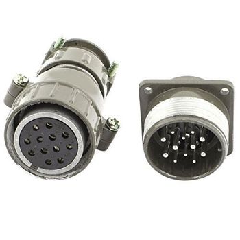 Circular Connector Rated Current 7A-25A Material Aluminum Alloy Insulatin resistance 5000m Ohm Withstanding Voltage 1500 V - J B Electronics - India