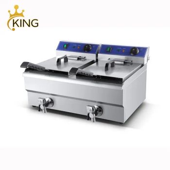Wholesale Price 13 Liters Custom Electric Chips Frying Machine Commercial Deep Fryers - Guangzhou Kingfood Catering Equipment Co., Ltd. - China