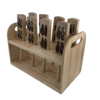 Wholesale Stage Performance Dance Carl Orff Kids Toy Musical Instruments Percussion Instruments Sheepskin Nailed Tambourine Drums - Fino Musical Instruments Company Limited - China