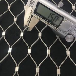25 * 25mm/40 * 40mm/50 * 50mm Stainless Steel Wire Rope Mesh, Used for Filling Railing Panels/Animal Cages - Anping County Bolin Metal Wire Mesh Co., Ltd. - China