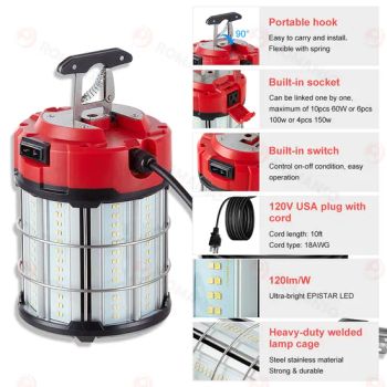 AC 6500K Romanso or ODM China 60W Work Light LED 50W Lighting Temporary - Shenzhen Romanso Electronic Co., Ltd. - China