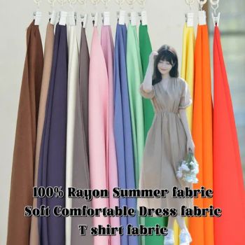 40s 100% Rayon Fabric Soft Comfortable Rayon Fabric for Garment/Dress/T-Shirt - Wujiang Tianen Textile Development Co., Ltd. - China