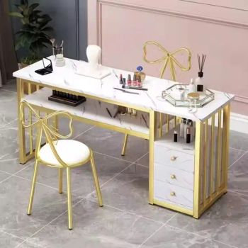 Hot Sales Nail Salon Furniture Nail Tables Beauty Salon Desk Color Pink Condition New Model NO. E-045 Trademark Eminent Origin Henan, - Henan Eminent Medical Devices Co., Ltd. - China