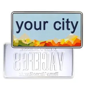Factory Frice Wholesale Car Plate Rectangular Aluminum Decorative Car Number Plate USA Europe Car License Plate - Hunan Igor Crafts Co., Ltd. - China