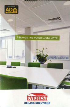 100 Fibre cement Board Grid Ceilings Material Procurement Everest Designer Fibre cement board Feature Fire and Water Resitnant - Veer Build Aid Solutions - India