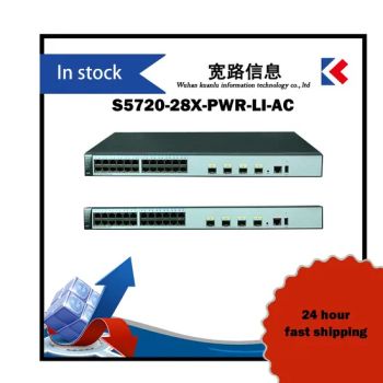 98010593 S5720-28X-Pwr-Li-AC Network Switches (24 Ethernet 10/100/1000 ports, 4 10 Gig SFP+, PoE+, 370W POE AC 110/220V) - Wuhan Kuanlu Information Technology Co., Ltd. - China