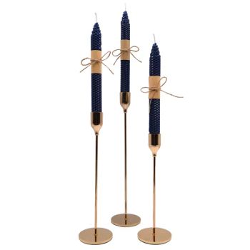 Wedding Birthday Christmas Gift Hand Rolled Pure Natural Beeswax Taper Candles - Shijiazhuang Tabo Candles Sales Co., Ltd. - China