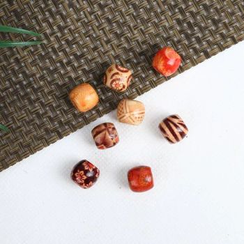Alileader Factory Price 10PCS a Pack Wood Circle Beads Hair Decoration Braid Cuff Hair Extension - Xuchang Leyide Import And Export Trading Co., Ltd. - China