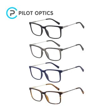 Pilot Optica Computer Glass Tr Square Men Blue Light Blocking Glasses Optical Frames - Pilot Optics International Corp.Ltd.Wenzhou - China