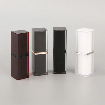 Fashion Black Color Recyclable Square Lipstick Tubes Beauty PETG Lipstick Tube - Dongyang Omi Plastic Technology Co., Ltd. - China