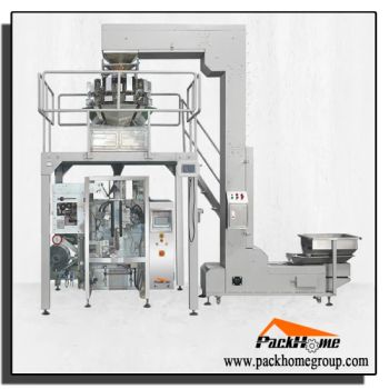 14 Head Dehydrated Mango/Apple/Durian/Fruit/ Banana/Cucumber/Okra/Sweet Potato Slice Cube Weighing Bagging Wrapping Filling Package Packaging Packing Machine - Packhome Co., Ltd. - China