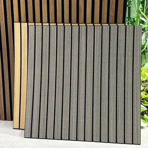 Indoor Euroyal 3 Years Customized PVC Wall Panels Wood Veneer 3D MDF Acoustic Panel Building Material - Dongguan Haojia Building Decoration Materials Co., Ltd. - China