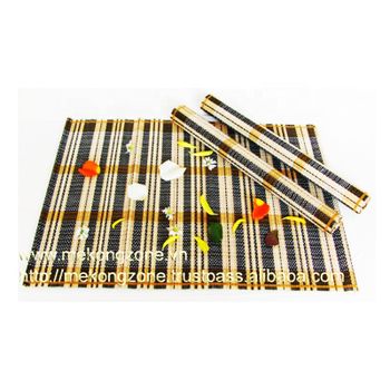 Eco-friendly Bamboo Table Place mat, Graceful Free shape stick bamboo Place mats - MEKONG DELTA IMPORT EXPORT COMPANY LIMITED - Vietnam