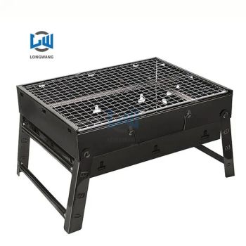 Outdoor Barbecue Brills Household Charcoal for 3-5 People Portable Thickened Barbecue Stoves Folding BBQ Grills - Dongguan Longwang Hardware Co., Ltd. - China