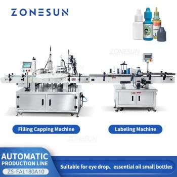 Zonesun Zs-Fal180A10 Automatic Eye Drops Liquid Bottle Filling Machine Capping Labeling Machine - Liquid Filling Equipment - Guangdong Shanghang Technology Limited - China