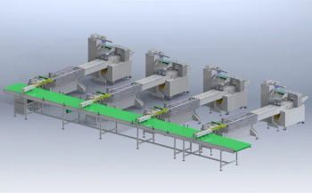 Automatic Packing Line for Square, Round or Elongated Products Such as Almond Cake, Green Bean Cake, Digestive Biscuit, Cracker - FOSHAN TEFUDE AUTOMATION SCIENCE & TECHNOLOGY CO., LTD. - China