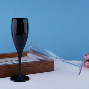 High Quality Food Grade Plastic Acrylic Unbreakable Wine Champagne Glasses Plastic Colored Party Drinkware Wine Cup Glass Flute - Dongguan Langxin Home Product Co., Ltd - China