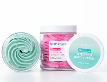 Custom Organic All-Natural Shea Butter Rainbow Moisturizing Body Repair Bulk Unicorn Whipped Body Butter - Health & Beyond Health Technology (Suzhou) Co.,Ltd - China