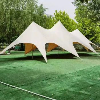 30-60 Persons 15m 20m Outdoor Camping Waterproof Beach Sun Shade Canvas Fabric Canopy Star Wedding Stretch Tents for Event - Anhui Xianwei E-Commerce Co., Ltd - China