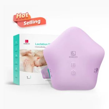 Wireless Silicone Chest Massager Lactation Massage Care Hot Vibrating Breast Massager Machine - GUANGDONG HORIGEN MOTHER & BABY PRODUCTS CO.,LTD. - China