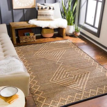 Vintage Rug Jute Color Is Beige Jute Rugs - Ningbo ZNZ Leisure Products Co., Ltd. - China