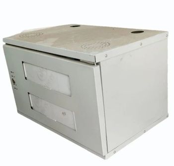 Mild Steel 6U Wall Mounted Server Rack Color Gray Rack Unit 6U Material Mild Steel Finishing Color Coated Mounting Type Wall - Kanha Computech - India