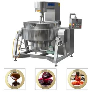 China Big Industrial Commercial Automatic Multi Planetary Tilting Curry Chili Bean Paste Mixing Making Electric Gas Steam Parmesan Stuffing Cooking Wok - Shandong Longze Machinery Co., Ltd. - China