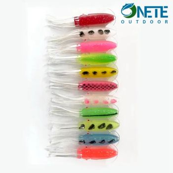 Squid Bait 10cm Customized Soft Plastic Octopus Fishing Lure Material PVC Origin China OEM Available HS Code 95079000 Trademark - WEIHAI ONETE OUTDOOR PRODUCTS CO., LTD. - China